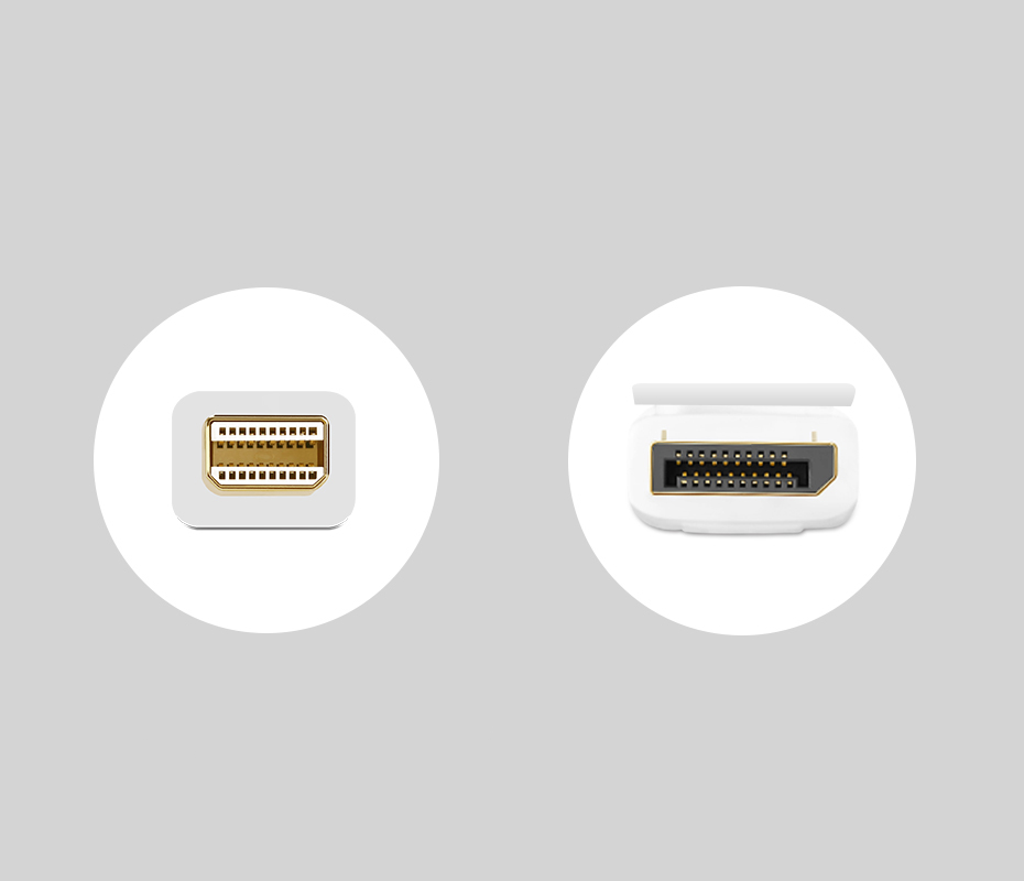 Cablu video UGREEN MD105 Mini DisplayPort tata - DisplayPort tata, 4K, 60Hz, 2 moduri, 1.5m, Alb 1 Lerato.ro