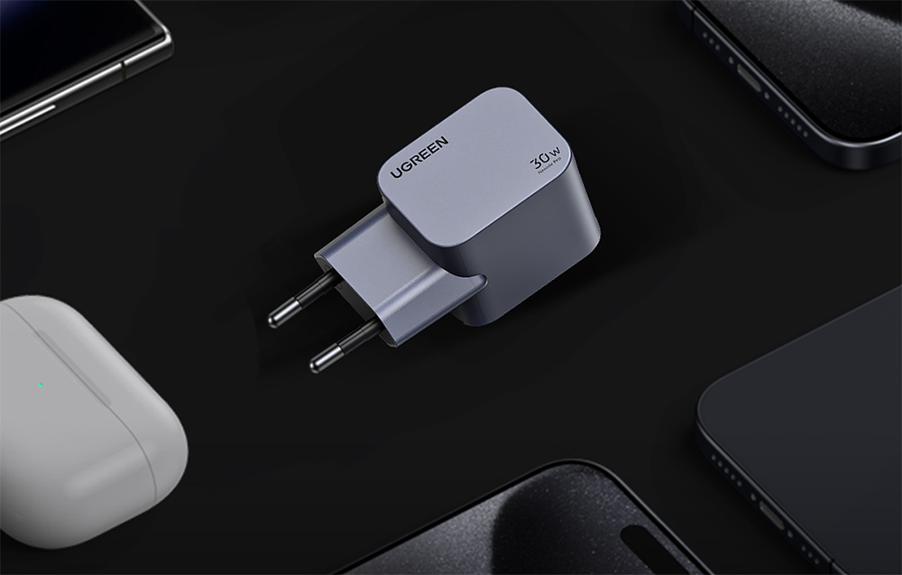 Incarcator retea Ugreen Nexode Pro, 30W, 1x USB-C, Fast Charging, Gri 1 Lerato.ro