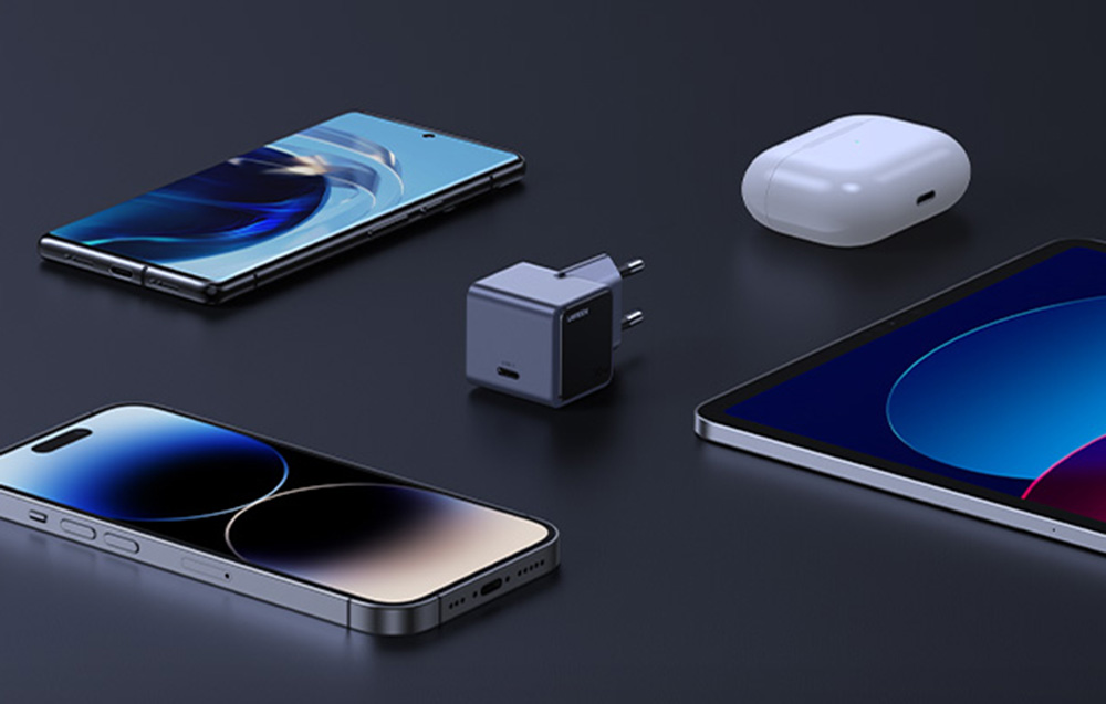 Incarcator retea Ugreen Nexode Air, 30W, 1x USB-C, Fast Charging, Gri 1 Lerato.ro