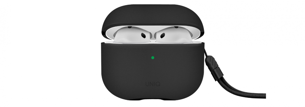 Carcasa Uniq Lyden DS compatibila cu Apple AirPods 4, Negru 1 Lerato.ro