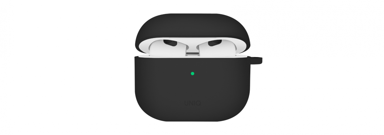Carcasa Uniq Nexo compatibila cu Apple AirPods 4, Negru 1 Lerato.ro