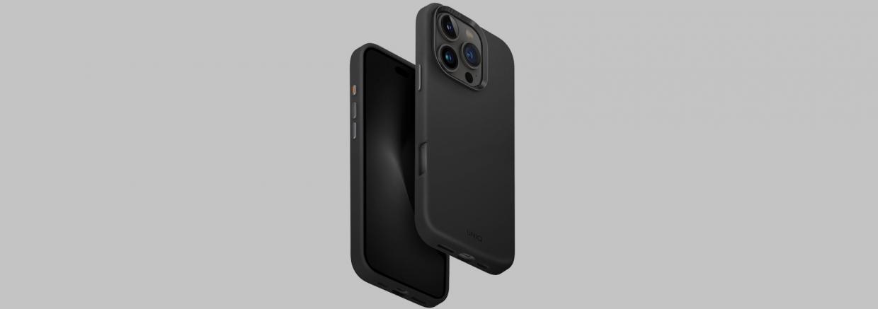 Carcasa Uniq Lyden cu MagClick compatibila cu iPhone 16 Pro, Negru 1 Lerato.ro