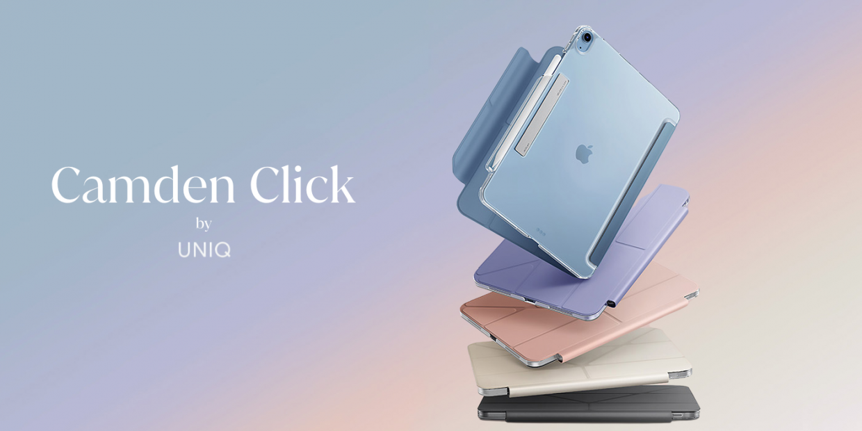 Husa UNIQ Camden Click compatibila cu iPad Pro 11 inch 2024, Gri 1 Lerato.ro