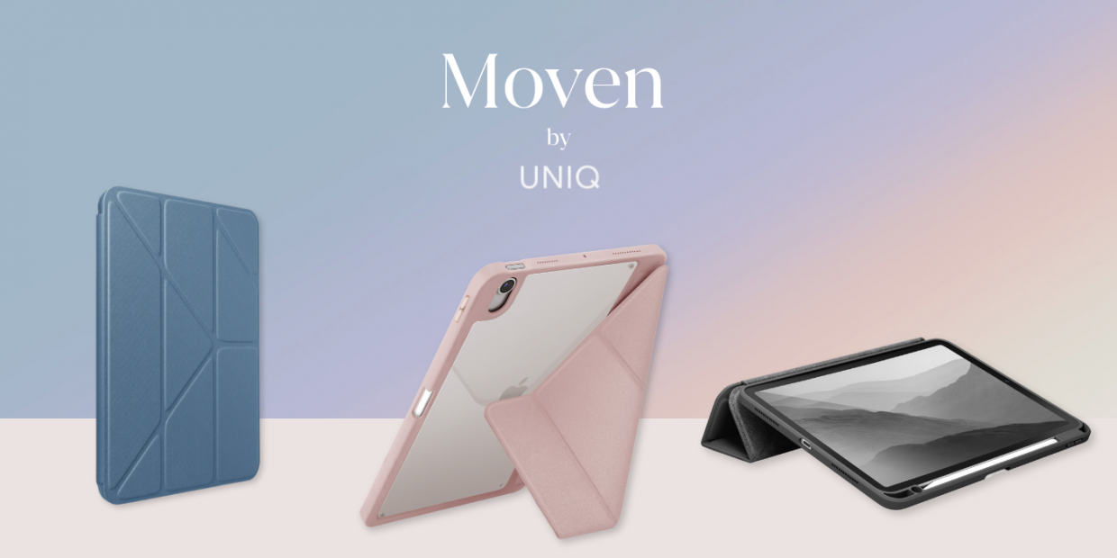Husa UNIQ Moven compatibila cu iPad Air 11 inch 2024, Roz 1 Lerato.ro