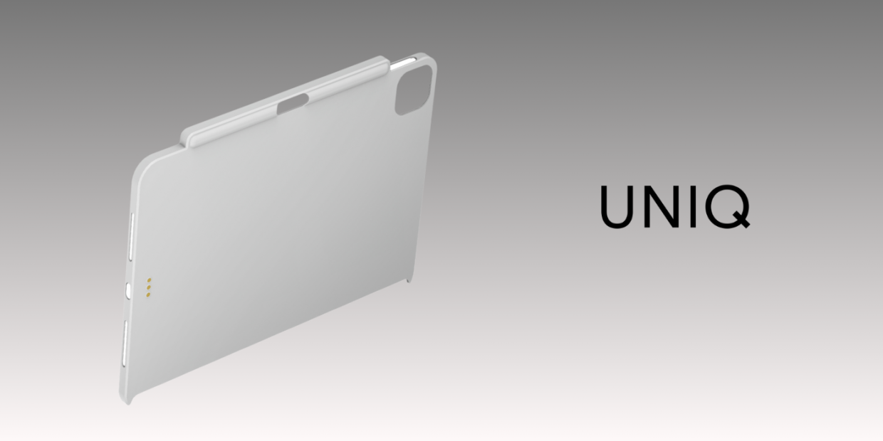 Husa UNIQ Axel compatibila cu iPad Pro 11 inch M4, Alb 1 Lerato.ro