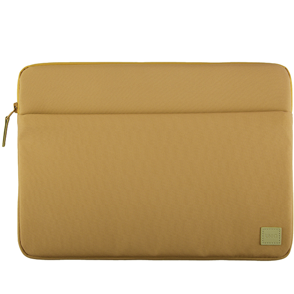 Husa din poliester Uniq Vienna compatibila cu laptop 14 inch, Waterproof, Galben 1 Lerato.ro