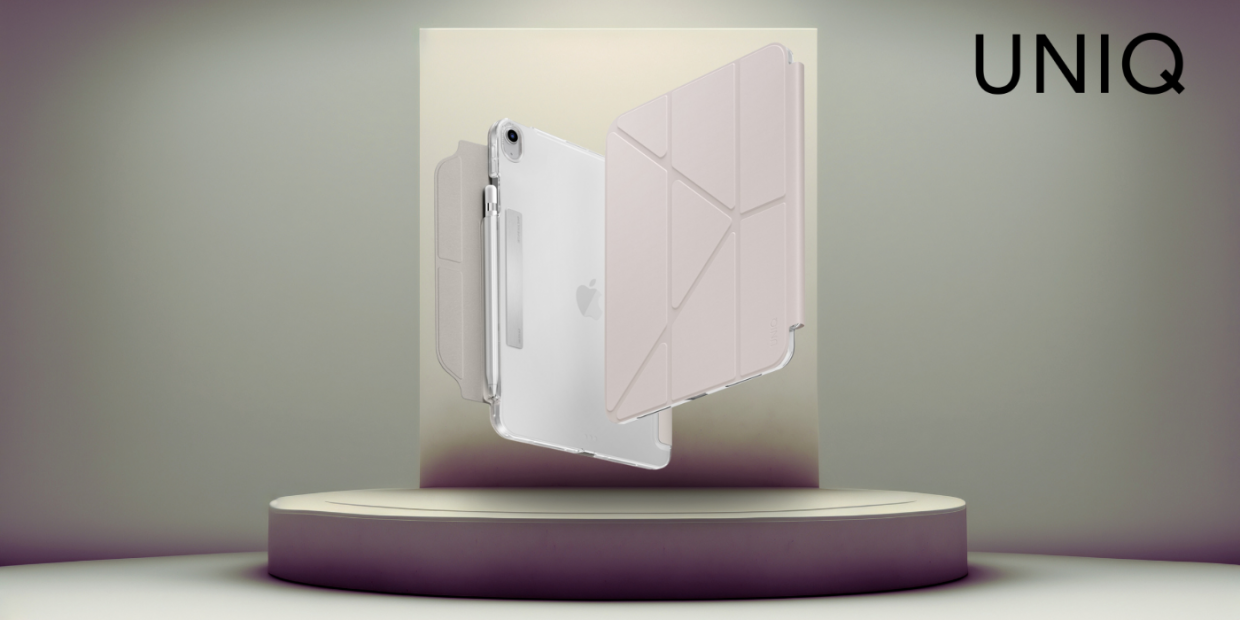Husa UNIQ Camden Click compatibila cu iPad 10.9 inch 2022 / iPad 11 inch A16 2025, Bej 1 Lerato.ro