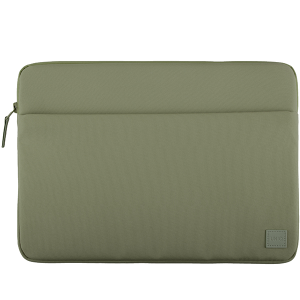 Husa din poliester Uniq Vienna compatibila cu laptop 14 inch, Waterproof, Verde 1 Lerato.ro