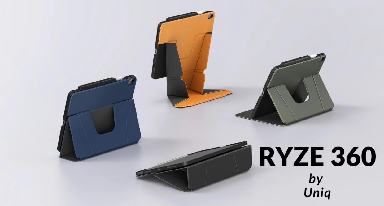 Husa UNIQ Ryze 360 compatibila cu iPad Pro 13 inch 2024, Negru 1 Lerato.ro