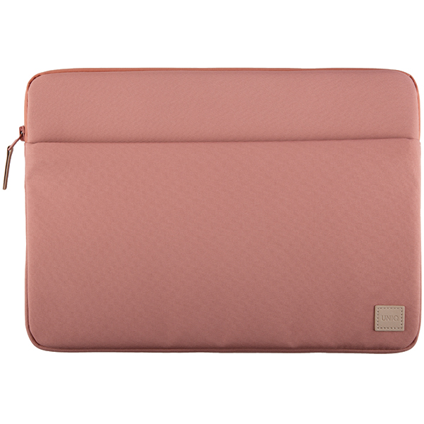 Husa din poliester Uniq Vienna compatibila cu laptop 14 inch, Waterproof, Roz 1 Lerato.ro