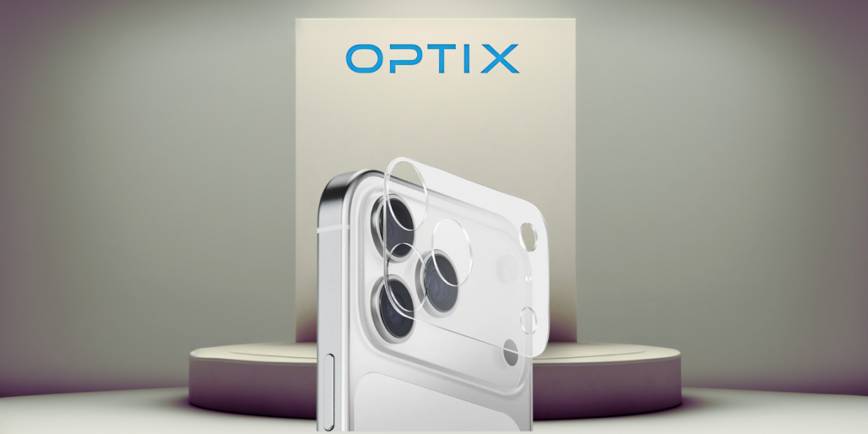 Protectie camera foto UNIQ Optix Aeroshield, Kit montare inclus, compatibil cu iPhone 17 Pro Max, Transparent 1 Lerato.ro