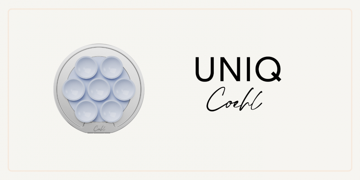 Suport universal telefon magnetic UNIQ Coehl Luna cu oglinda și ventuza, Albastru 1 Lerato.ro