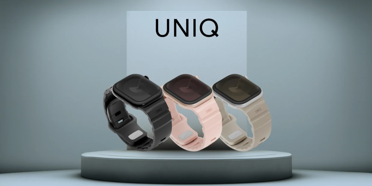 Curea din silicon Uniq Alton compatibila cu Apple Watch 42/41/40 mm, Gri 1 Lerato.ro