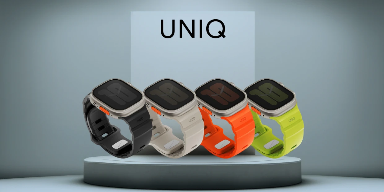 Curea din silicon Uniq Alton compatibila cu Apple Watch 49/46/45/44mm, Negru 1 Lerato.ro