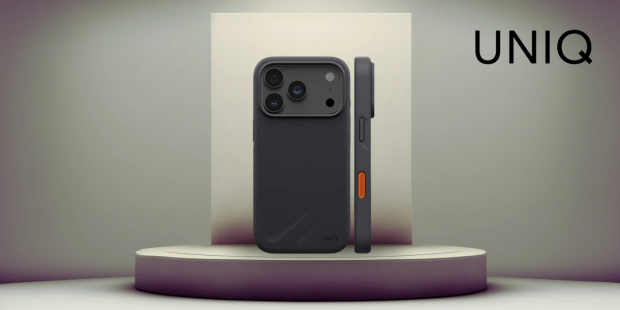 Husa UNIQ Lino Magclick compatibila cu iPhone 18 Pro / 17 Pro, Gri 1 Lerato.ro