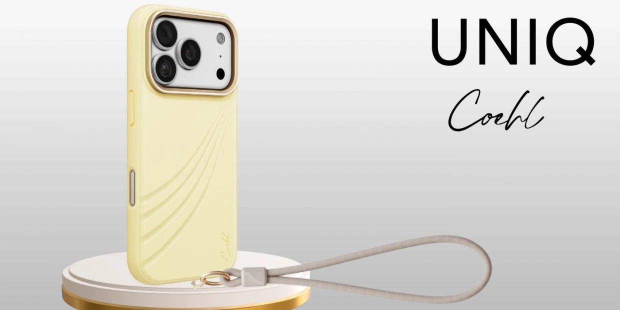 Husa UNIQ Coehl Serina cu MagSafe compatibila cu iPhone 18 Pro / 17 Pro, Galben 1 Lerato.ro