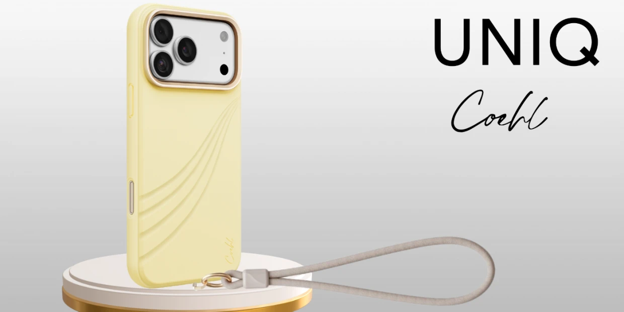 Husa UNIQ Coehl Serina cu MagSafe compatibila cu iPhone 18 Pro Max / 17 Pro Max, Galben 1 Lerato.ro