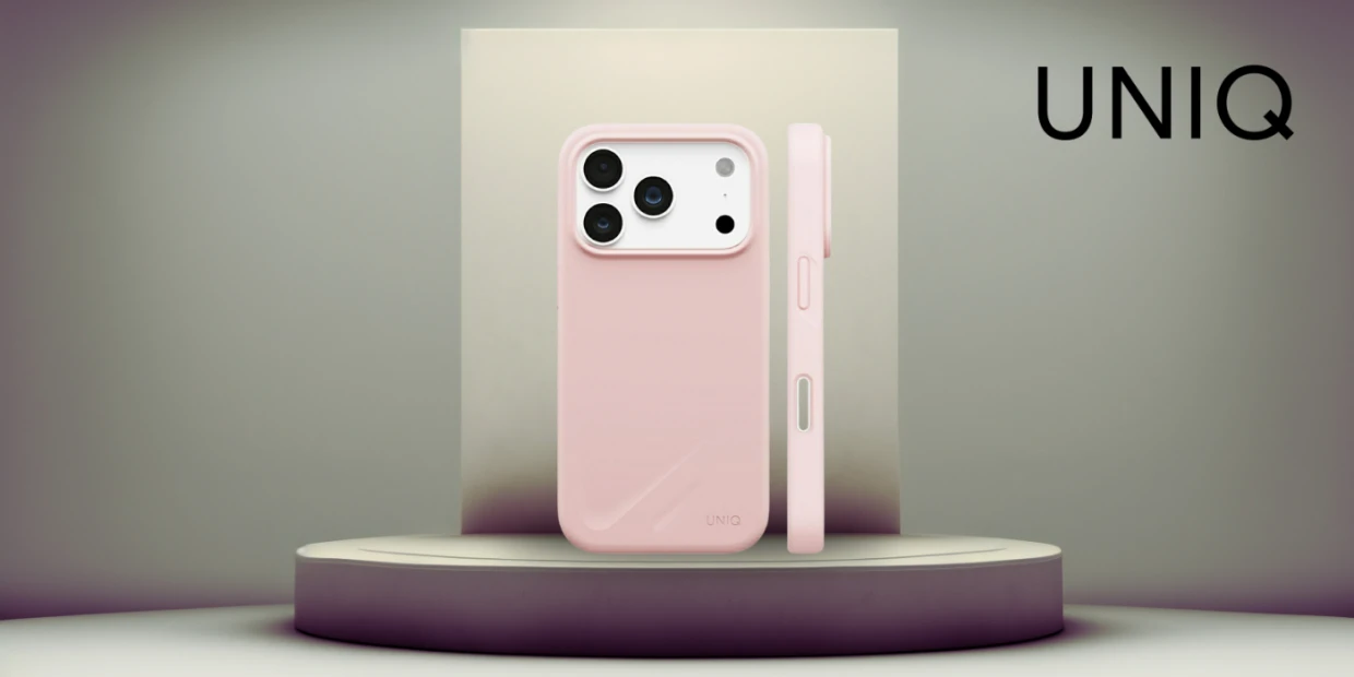 Husa UNIQ Lino cu MagSafe compatibila cu iPhone 18 Pro / 17 Pro, Roz 1 Lerato.ro