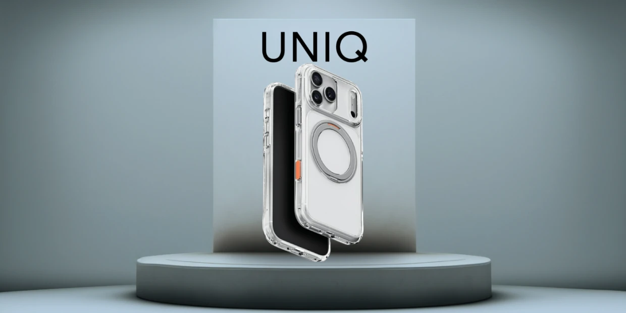 Husa UNIQ Swivix 360 Rotating Kickstand cu MagSafe compatibila cu iPhone 18 Pro Max / 17 Pro Max, Transparent 1 Lerato.ro