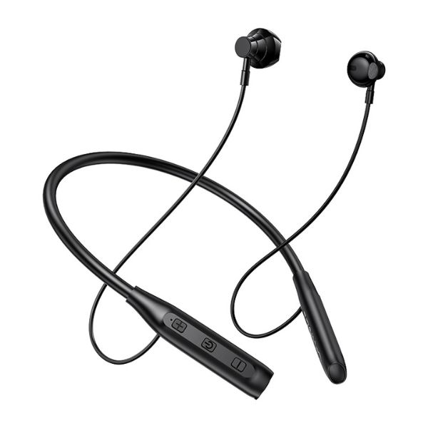 Casti bluetooth wireless USAMS Neckband YQ24, Bluetooth 5.3, Autonomie 20h, Negru 1 Lerato.ro