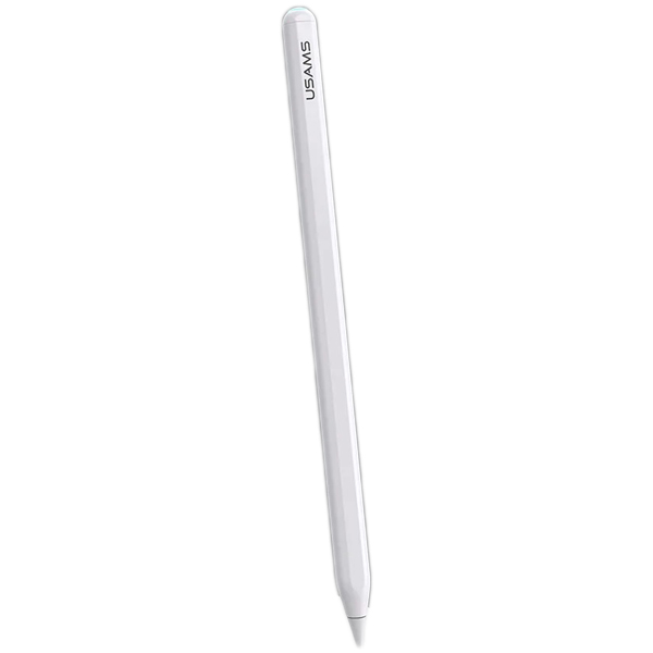 Creion Stylus Pen USAMS Active Touch compatibil cu diferite tablete iPad, Magnetic, Incarcare Wireless, Alb 1 Lerato.ro
