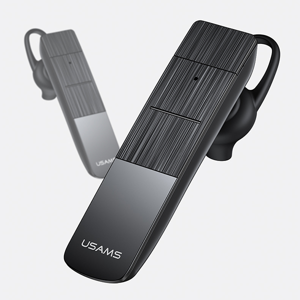 Casti bluetooth wireless USAMS-BT2, Bluetooth 5.0, 100 mAh, Autonomie 6h, Negru 1 Lerato.ro