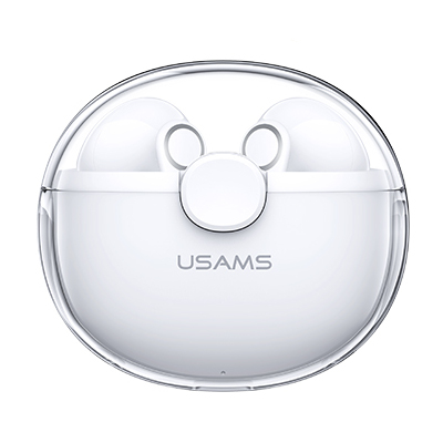 Casti wireless TWS USAMS BU Series, Bluetooth 5.1, Autonomie 4h, 300mAh, Alb 1 Lerato.ro