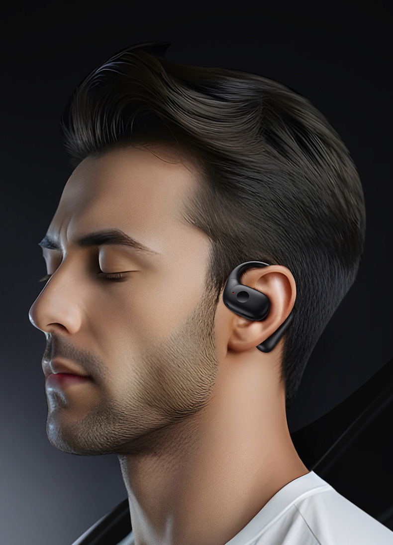 Casti wireless OWS USAMS G26, Bluetooth 5.3, Autonomie 5h, 300mAh, Negru 1 Lerato.ro
