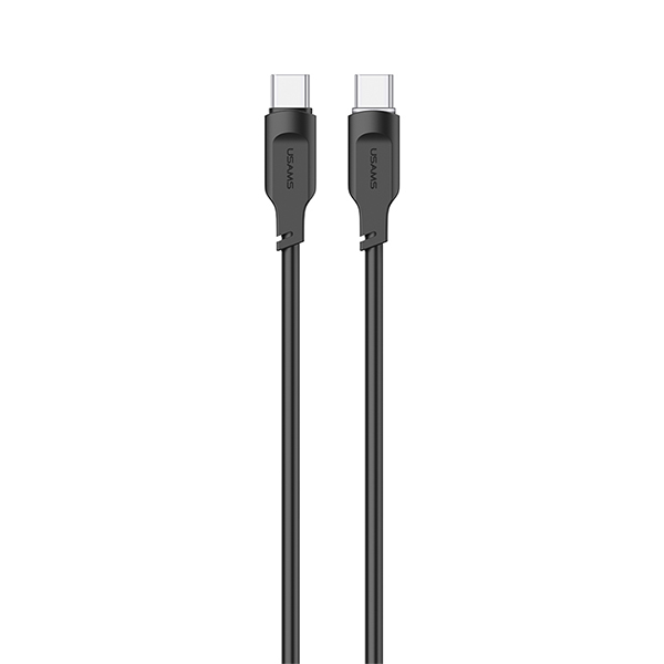 Cablu pentru incarcare si transfer de date USAMS US-SJ567, 2x USB-C, 100W, 480Mbps, 1.2m, Negru 1 Lerato.ro