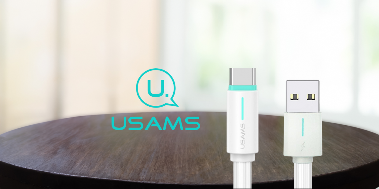 Cablu pentru incarcare si transfer de date USAMS US-SJ732, USB-A la USB-C, 18W, 3A, 480Mbps, 1m, Alb 1 Lerato.ro