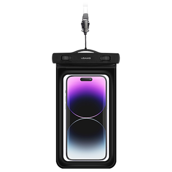 Husa waterproof universala USAMS US-YD011 pentru dispozitive 7 inch, IPX8, Negru 1 Lerato.ro