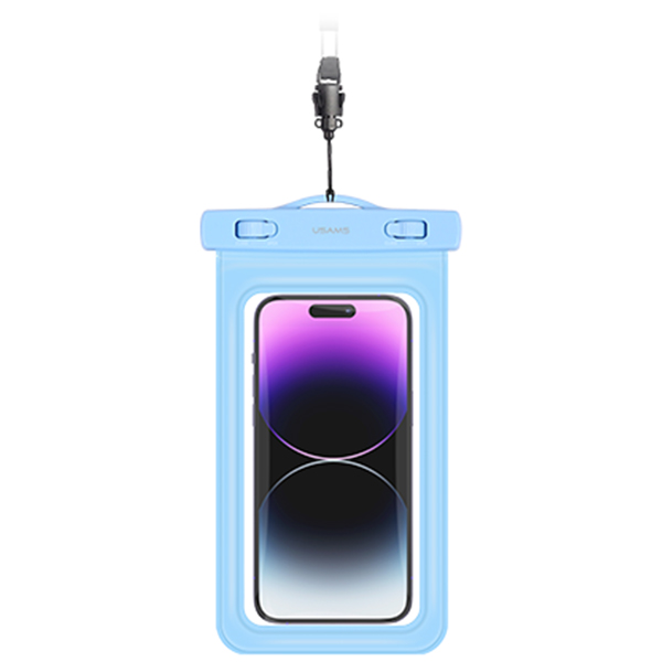 Husa waterproof universala USAMS US-YD011 pentru dispozitive 7 inch, IPX8, Albastru 1 Lerato.ro