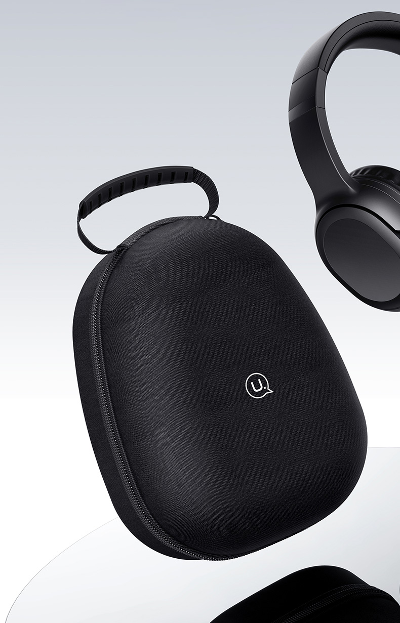Husa universala pentru casti over ear USAMS US-ZB292, 192 x 145 x 90 mm, Negru 1 Lerato.ro