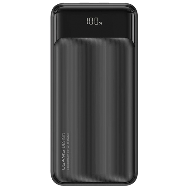 Baterie externa portabila USAMS US-CD201, 30000 mAh, PD 15W, 3A, 1x USB-C, 2x USB-A, Fast Charging, Negru 1 Lerato.ro