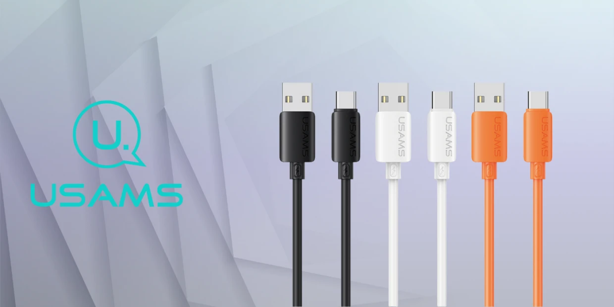 Cablu pentru incarcare si transfer de date USAMS U98 , USB-A la USB-C, 3A, 480 Mbps, 1m, Alb 1 Lerato.ro