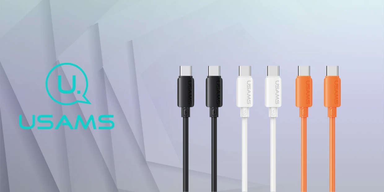 Cablu pentru incarcare si transfer de date USAMS U98, USB-C la USB-C, 60W, 3A, 480 Mbps, 1m, Negru 1 Lerato.ro