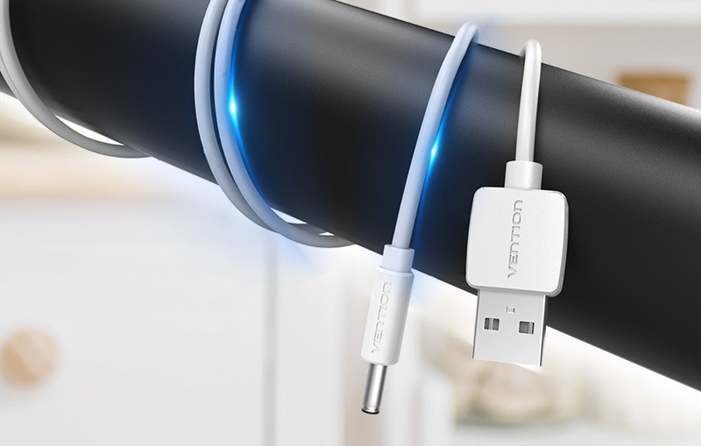 Cablu pentru incarcare Vention CEXWG, USB/DC 3.5mm, 2A, 1.5m, Alb 1 Lerato.ro