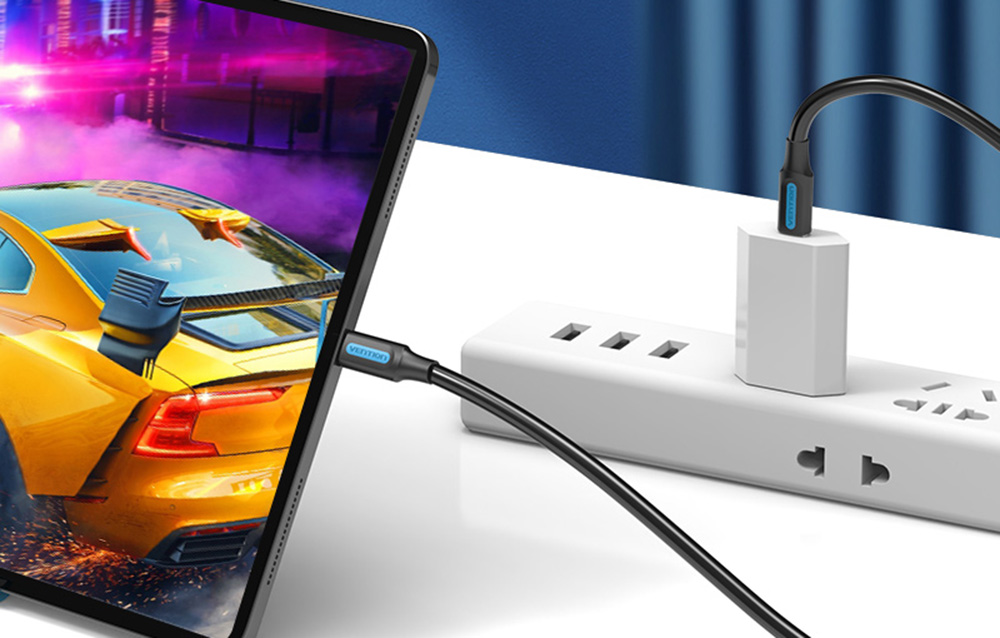 Cablu pentru incarcare si transfer de date Vention COSBG, 2x USB-C, PD 60W, 3A, 1.5m, Negru 1 Lerato.ro