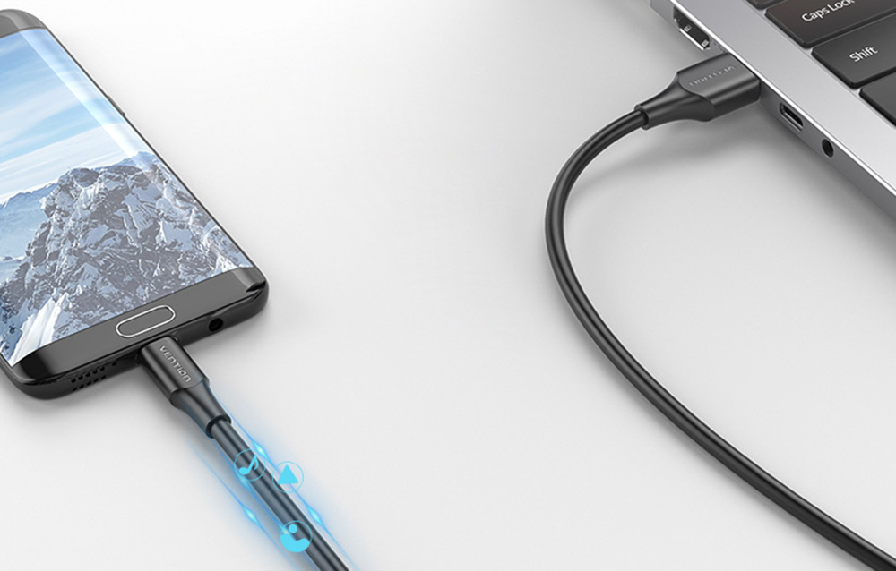 Cablu pentru incarcare si transfer de date Vention CTIBH, USB/Micro-USB, 2A, 2m, Negru 1 Lerato.ro
