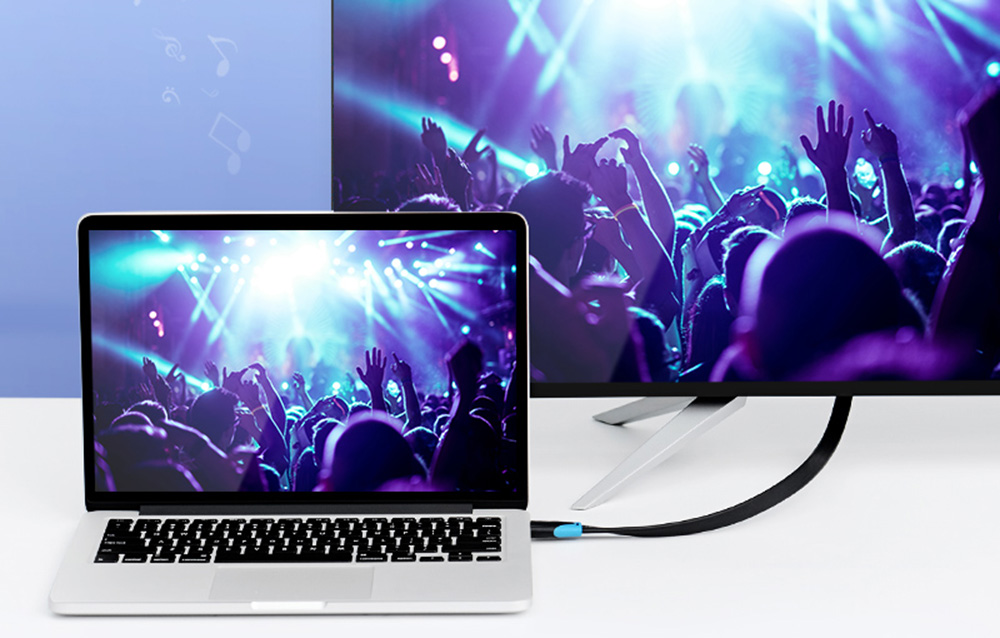 Cablu video plat Vention VAA-B02-L500, HDMI tata - HDMI tata, 4K, 60Hz, 5m, Negru 1 Lerato.ro
