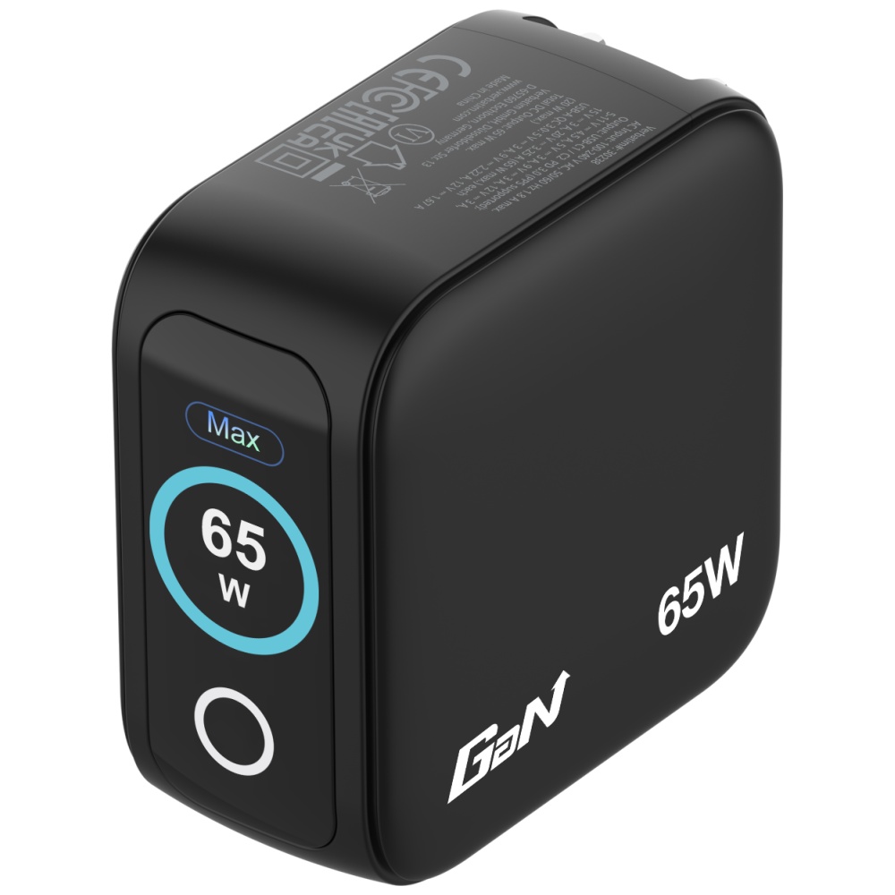 Incarcator retea Verbatim Mini GaN, 1xUSB-A, 2xUSB-C, 65W, Quick Charging, Negru 1 Lerato.ro