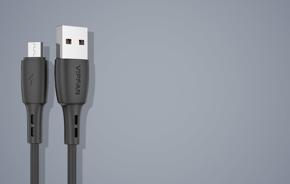 Cablu pentru incarcare si transfer de date Vipfan Racing X05, USB la Micro-USB, 3A, 1 m, Negru 1 Lerato.ro