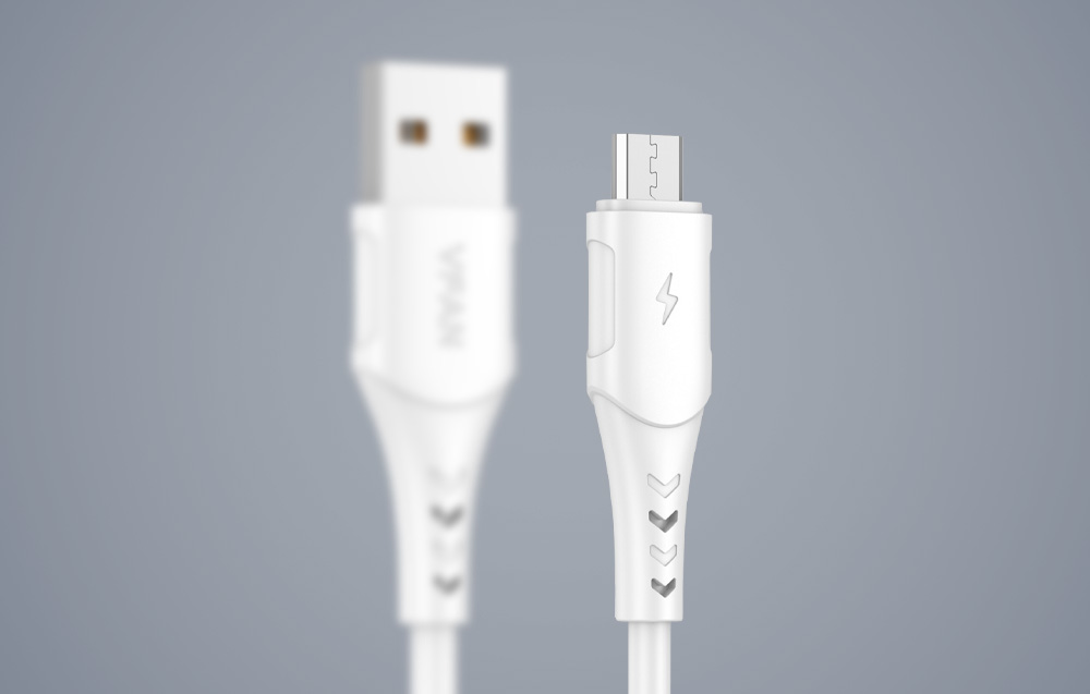 Cablu pentru incarcare si transfer de date Vipfan Colorful X12, USB la Micro-USB, 3A, 1 m, Alb 1 Lerato.ro