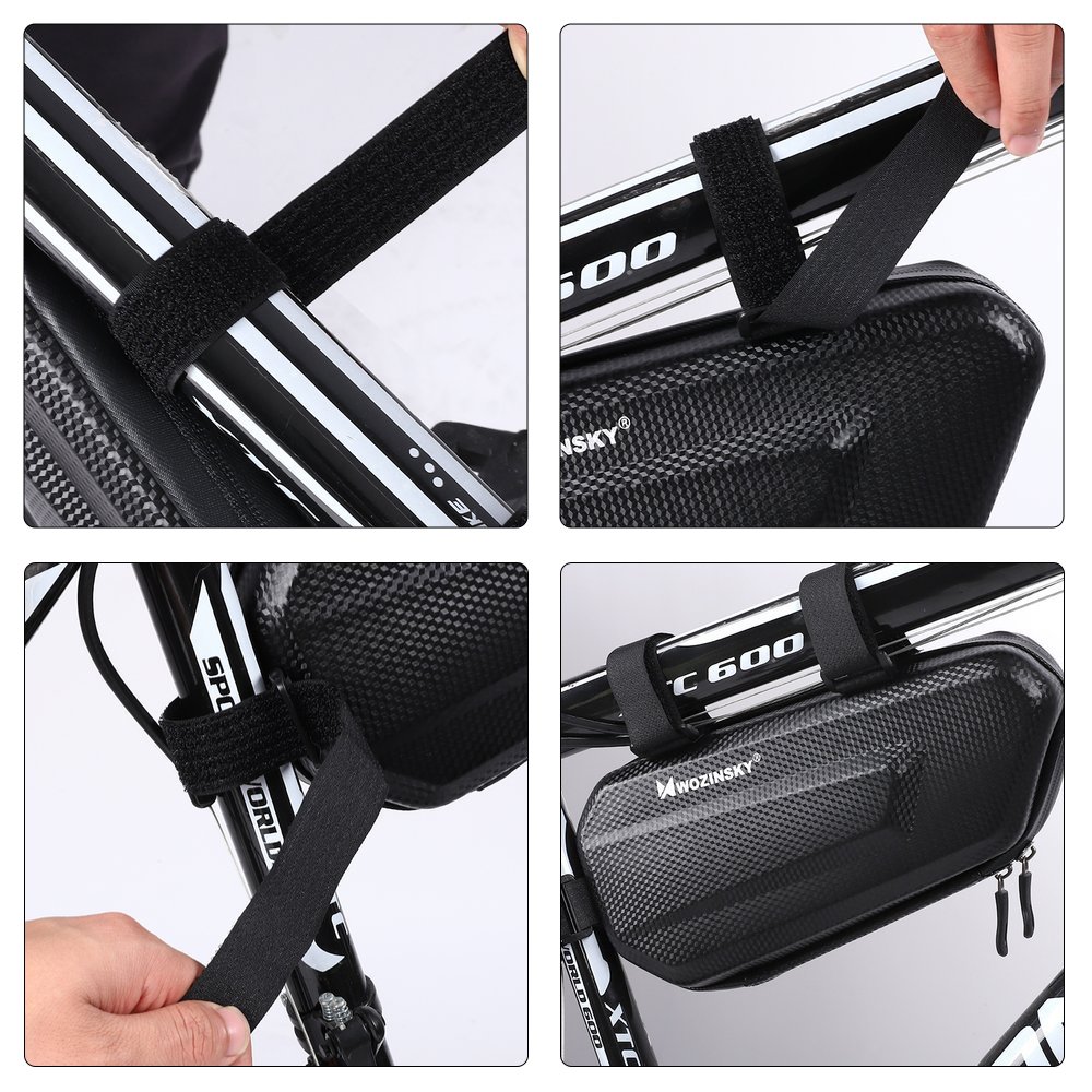 Geanta bicicleta impermeabila Wozinsky WBB10BK, 1.5L, Negru 1 Lerato.ro