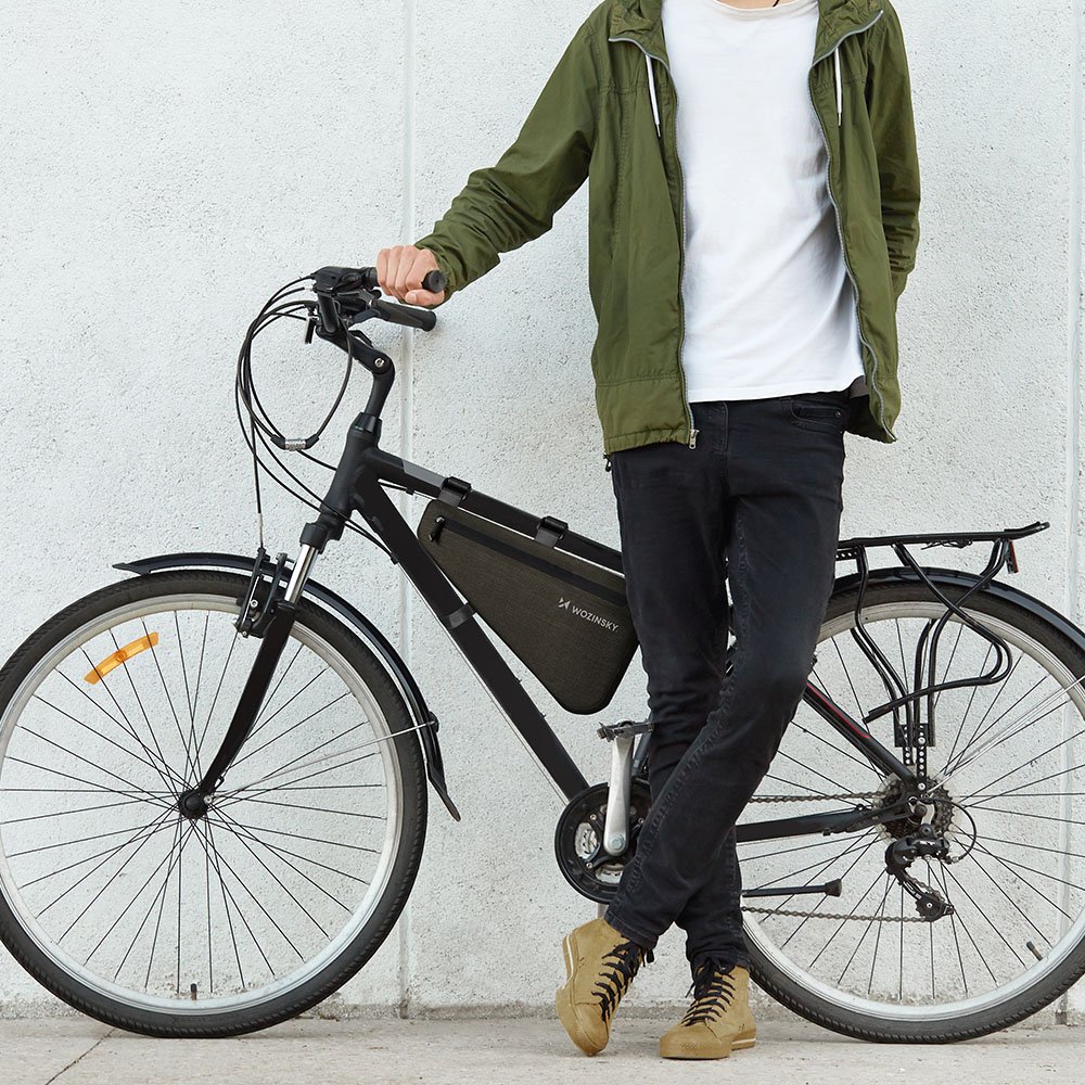 Geanta bicicleta impermeabila Wozinsky WBB15BK, 8L, Gri 1 Lerato.ro