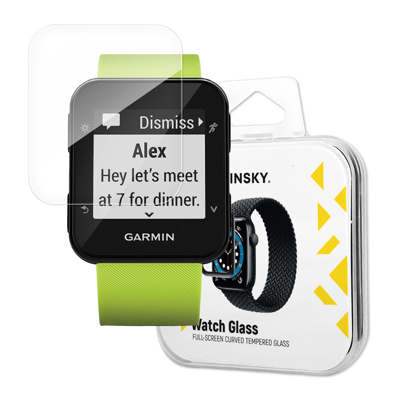 Folie protectie transparenta WOZINSKY Tempered Glass 9H compatibila cu Garmin Forerunner 35 Clear