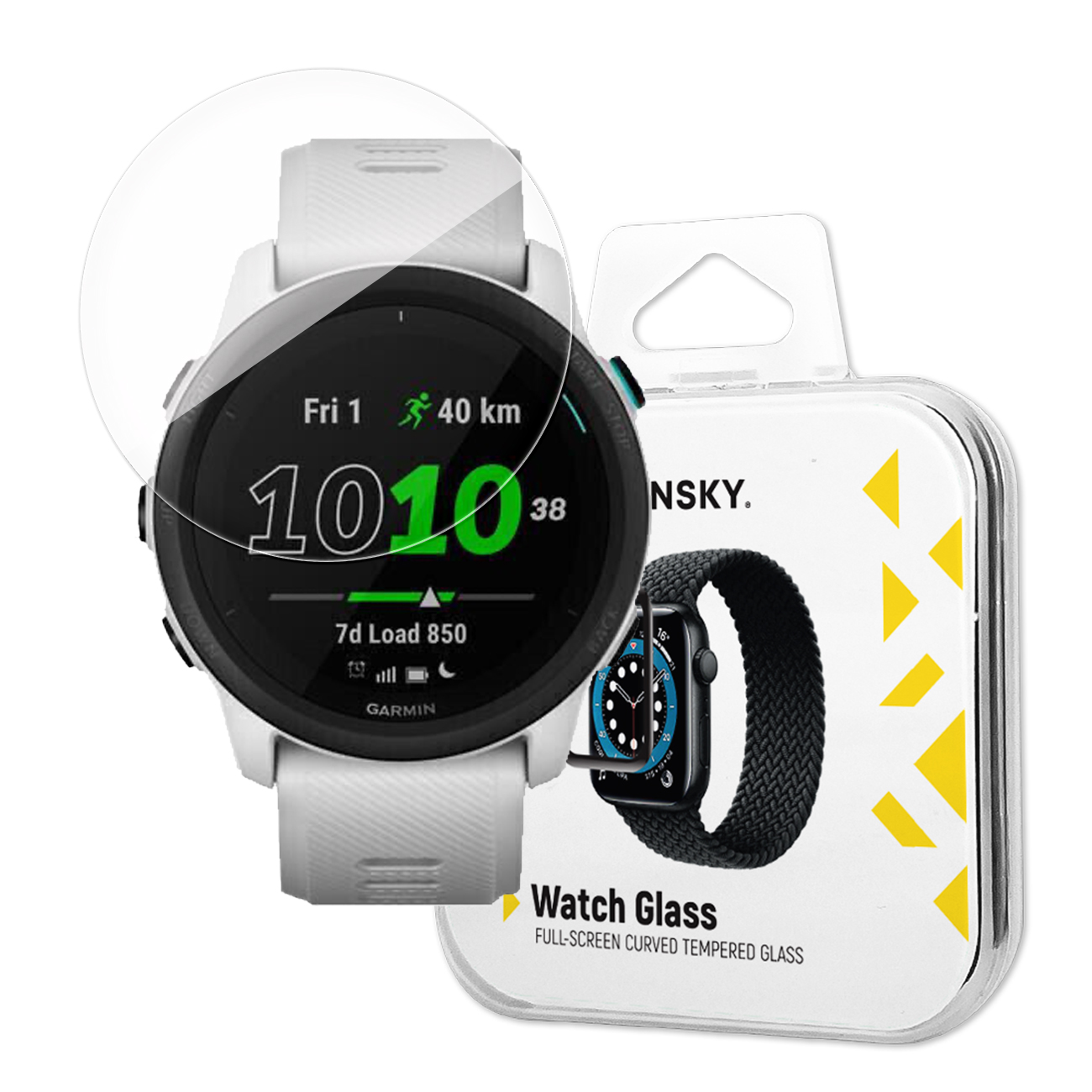 Folie protectie transparenta WOZINSKY Tempered Glass 9H compatibila cu Garmin Forerunner 745 Clear