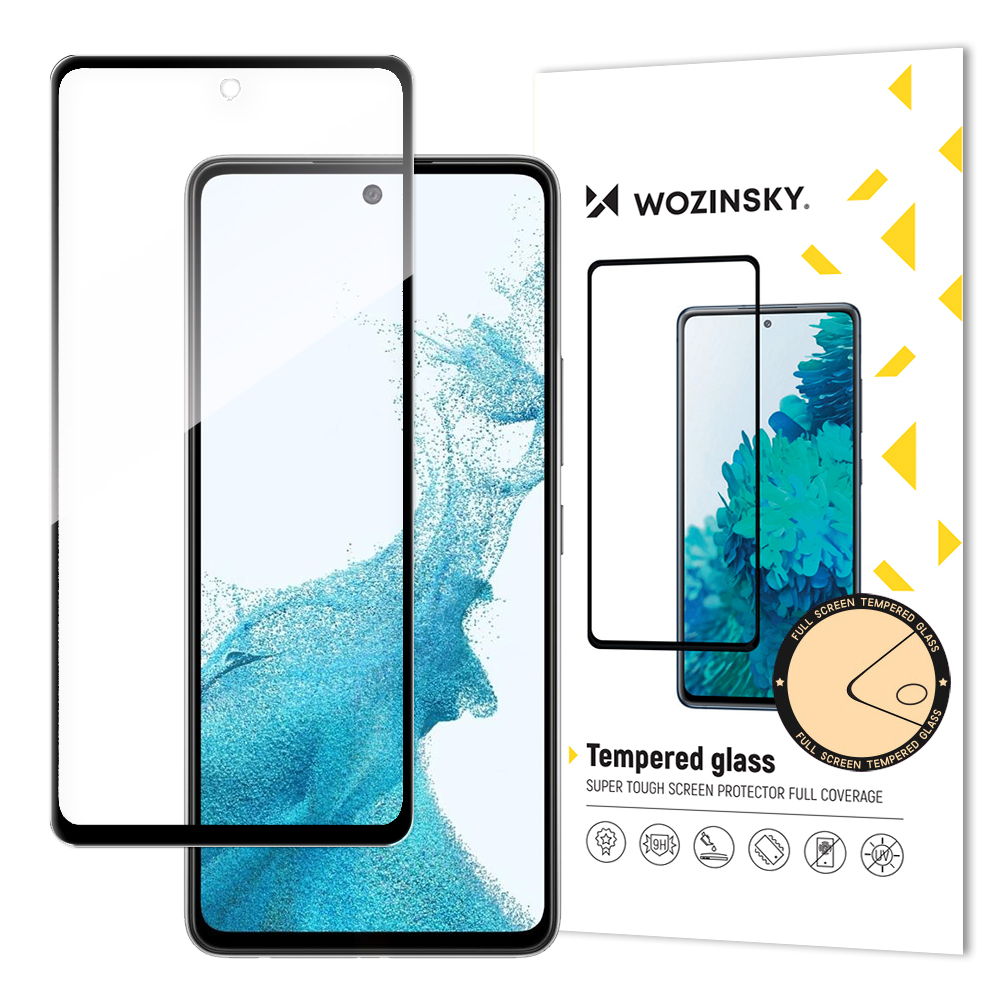 Folie protectie Wozinsky Super Tough Full Glue compatibile cu Samsung Galaxy A53 5G, Negru