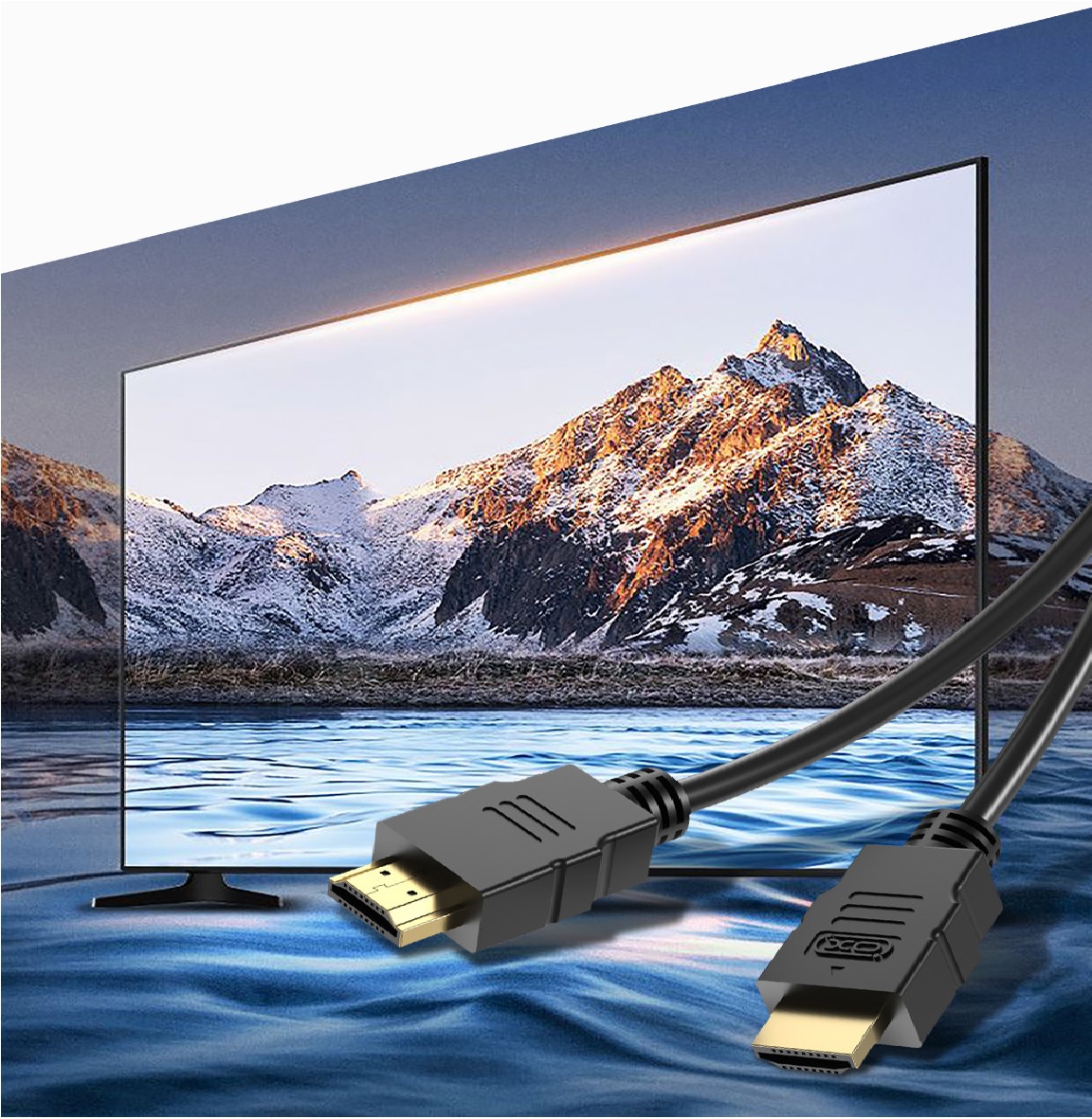 Cablu video XO GB004 HDMI tata – HDMI tata, 4K, 60Hz, 1.5m, Negru 1 Lerato.ro