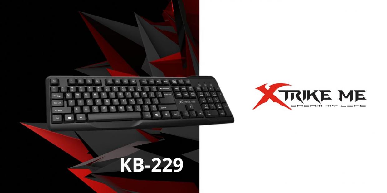 Tastatura XTRIKE ME KB-229, Cu fir, USB 2.0, Negru 1 Lerato.ro